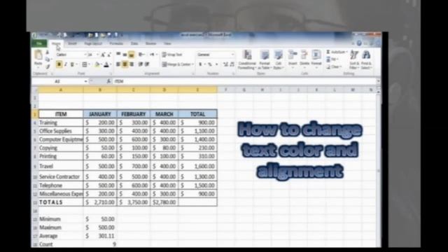 AVF MS-Excel - Format a worksheet смотреть онлайн