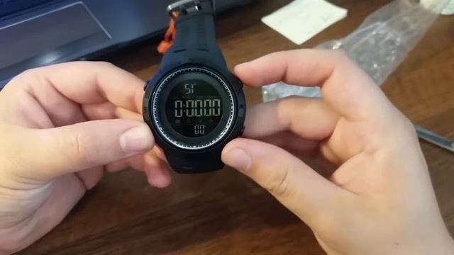 Обзор и настройка временили Часов Skmei 1251 (тест водонепроницаемости) смотреть онлайн