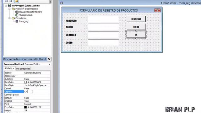 EXCEL - VISUAL BASIC CREACION Y PROPIEDADES DE FORMULARIO - TEMA III смотреть онлайн