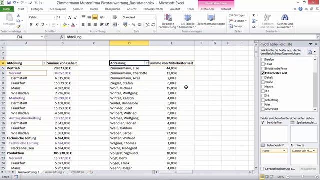 MS Excel Pivot-Komplettkurs: Modul 3.6 Pivot-Tabellen kopieren und verknüpfen - carinko.com смотреть онлайн