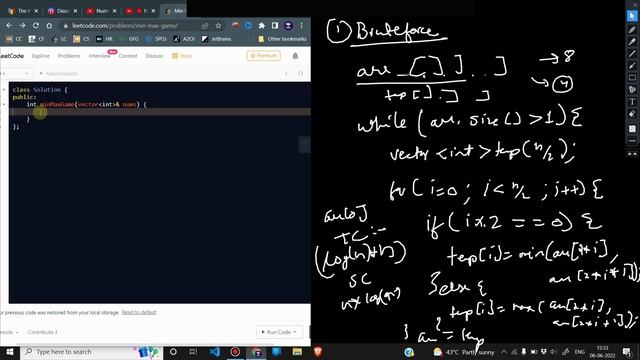 2293 Min Max Game | Zero to FAANG | Weekly 296 | Leetcode | Striver SDE Sheet | Shapnesh | WE2 смотреть онлайн