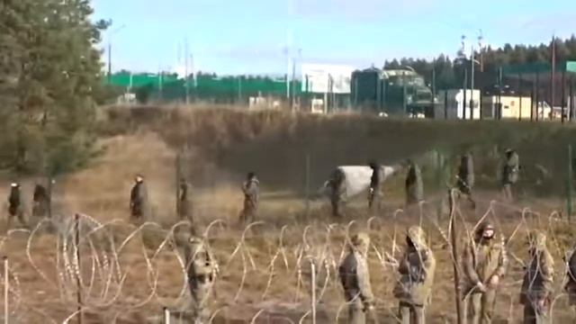 Мигранты прорываются на территорию Евросоюза. Им помогают белорусские власти. смотреть онлайн