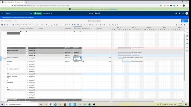 Smartsheet Gantt Chart Tutorial [Smartsheet Training] смотреть онлайн