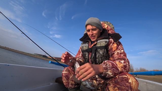 Спрятались в сильный ветер. ЖОР БЕРША каждый заброс. Ловля судака осенью на спиннинг, джиг. смотреть онлайн