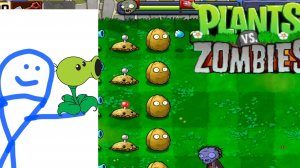 прохождение plants vs zombies #1