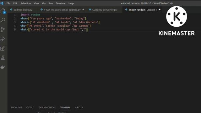 Random story Generator in python | python project for beginners | смотреть онлайн