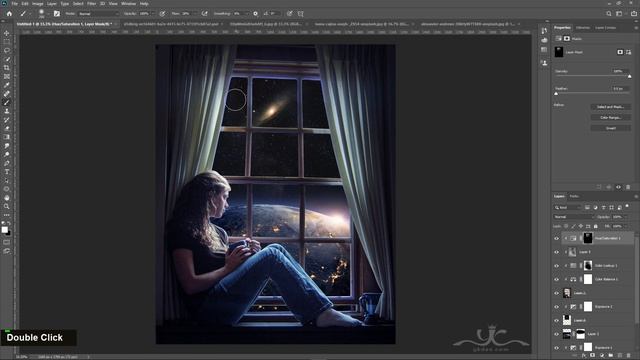 Looking To The Earth Photo Manipulation Photoshop Tutorial смотреть онлайн
