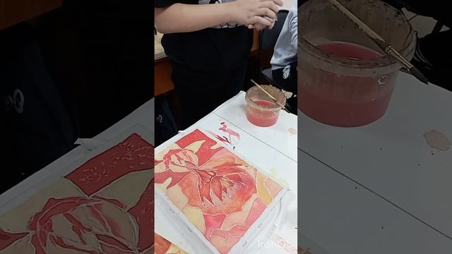 Первые уроки батика