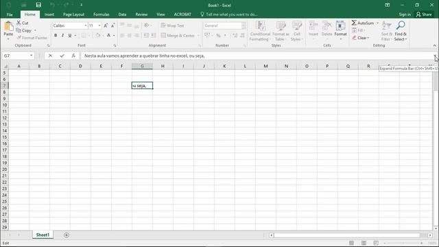 Como QUEBRAR LINHA no Excel e Escrever Tudo na Mesma Célula смотреть онлайн