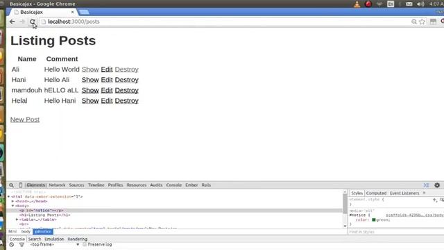 ajax on rails 6 (Arabic)(adding new post on index page) смотреть онлайн