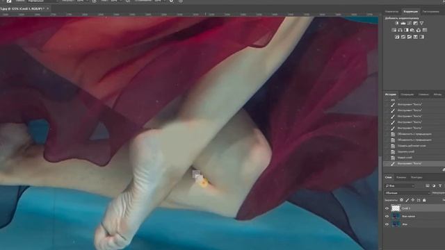 Обработка подводной фотосессии из подводной фотостудии смотреть онлайн