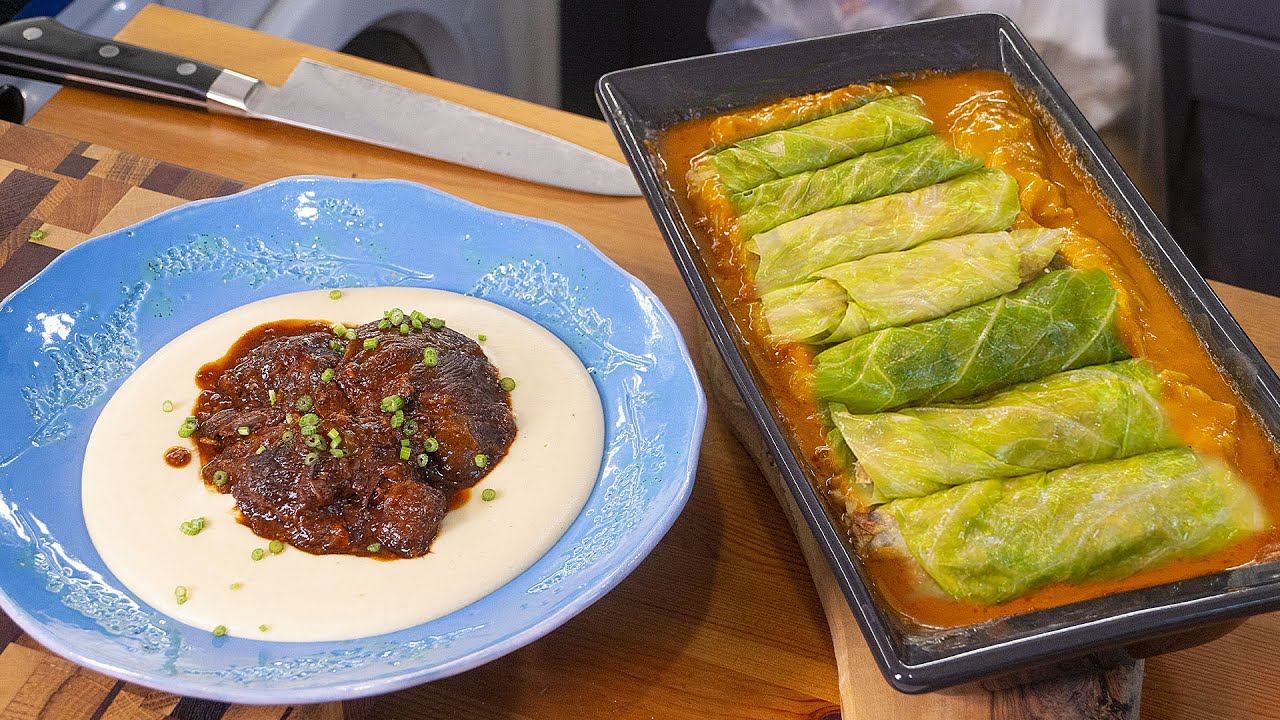 Необычные голубцы и очень мягкие говяжьи щечки. Два рецепта русской кухни в новом прочтении смотреть онлайн