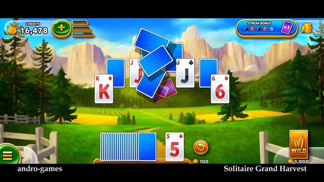 Solitaire Grand Harvest (by Supertreat) - free offline classical card game for Android and iOS. смотреть онлайн