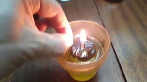 Тест поплавка для лампадки