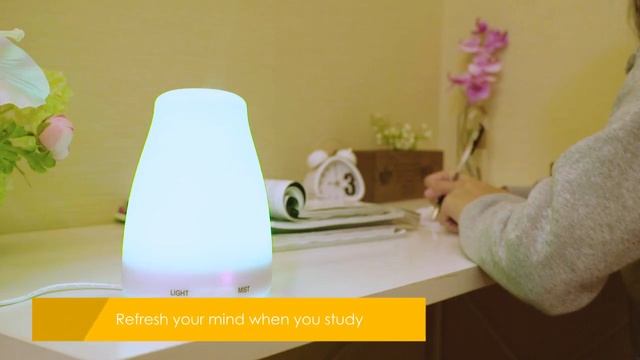 VicTsing 160mL Essential Oil Diffuser, Ultrasonic Fragrance Vaporizer Humidifier смотреть онлайн