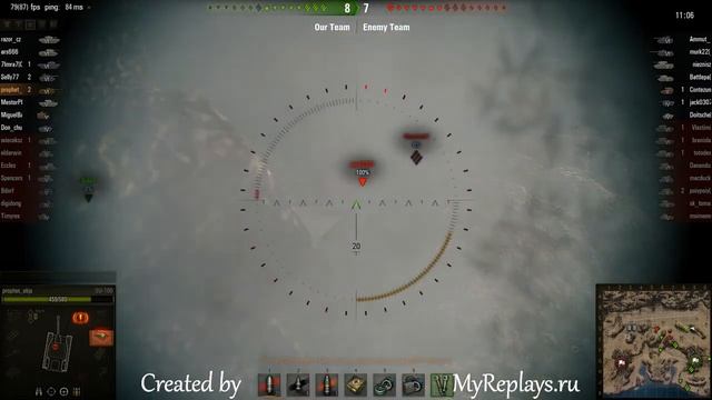WOT: Airfield - SU-100 - 6 frags - смотреть онлайн