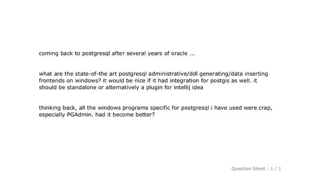 Windows : good postgresql client for windows? смотреть онлайн