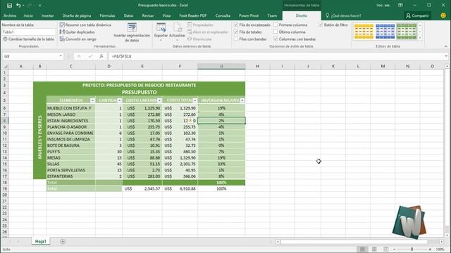 Excel 2016, Trabajo con tablas y segmentación de datos, Curso Fundamentos, cap 3.1 смотреть онлайн