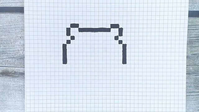 Как нарисовать по клеточкам медвежонка / Животные / Рисунки по клеточкам медведь / #пиксельарт смотреть онлайн