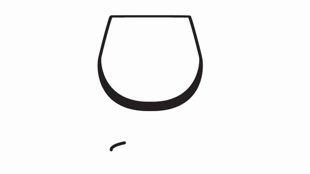 How to draw a cocktail glass snifter | Easy drawings смотреть онлайн