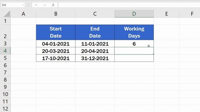 How to Calculate Working Days in Excel (Two Helpful Ways) смотреть онлайн