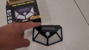 Уличный светодиодный  светильник на солнечной батарее Solar Interaction wall lamp
