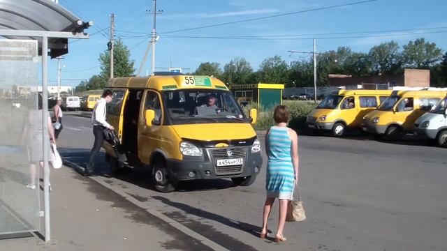 Контрольная проверка работы маршрута №55 в Ульяновске смотреть онлайн