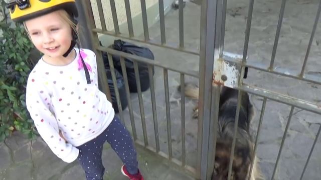 Николь и папа гоняют на великах ! смотреть онлайн