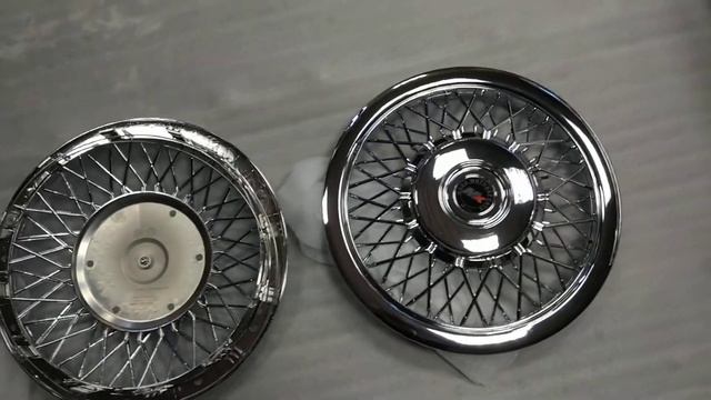 Колпаки автомобильные хром спицы Ретро Retro avto caps смотреть онлайн