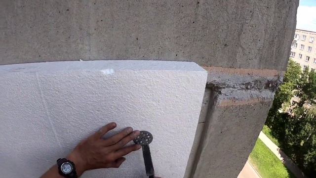 Утепление лоджии. Промышленный альпинизм. Часть 1.