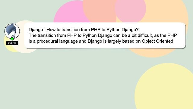 Django : How to transition from PHP to Python Django? смотреть онлайн