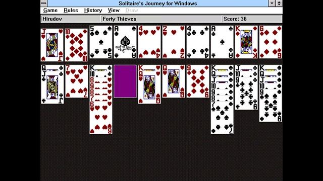 Solitaire's Journey - Forty Thieves [Windows 3.1 Longplay] (1998) Andrew Visscher смотреть онлайн