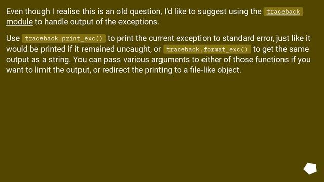 Getting the exception value in Python смотреть онлайн