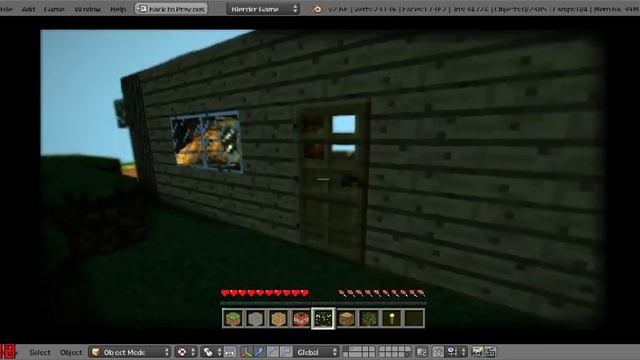 Minecraft in Blender Game Engine смотреть онлайн