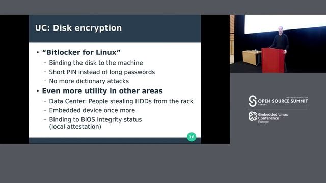 tpm2-software.github.io - Enabling the TPM2.0 Ecosystem in Linux - Andreas Fuchs, Fraunhofer SIT смотреть онлайн