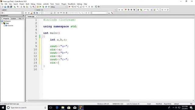Codeblocks C++ Tutorial #1 - Display numbers (cout & cin) смотреть онлайн