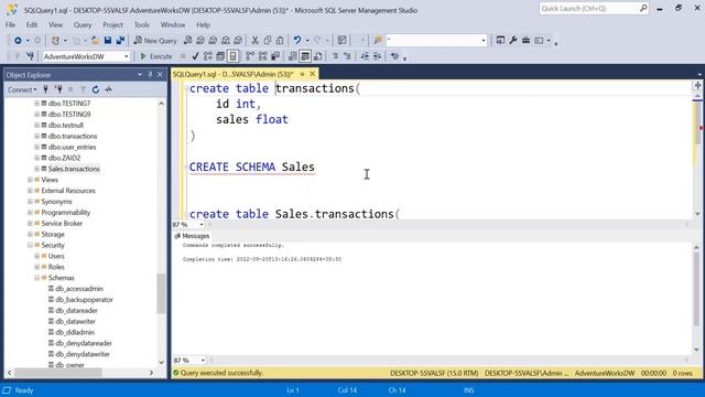 ६०. Create & drop schema смотреть онлайн