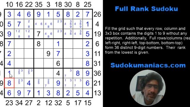 How to solve a fun Full Rank Sudoku. смотреть онлайн