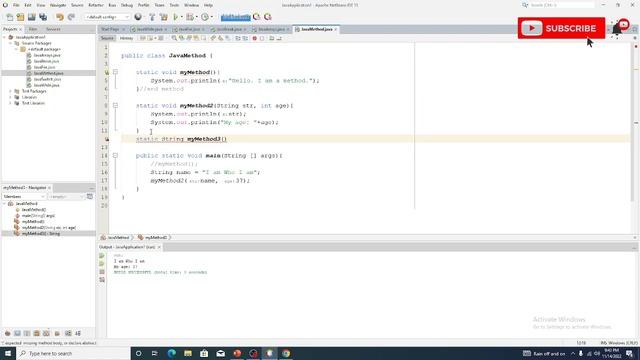 Java Programming Tutorial 15 - Java Method | Parameter | Method Call | Overloading смотреть онлайн