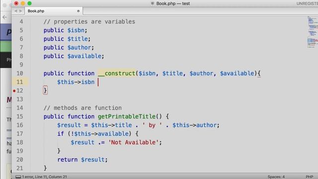 4 PHP OOP Magic method constructor смотреть онлайн
