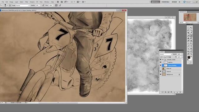 Speed Art: Create an Illustrated Watercolor and Ink Photo Effect in Photoshop смотреть онлайн