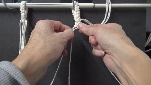 DIY Home Decor:  Macrame Window Curtain