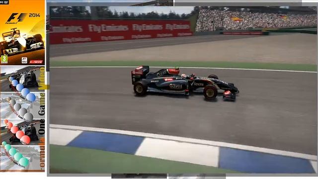 F1 2014 Game Play Video German Grand Prix Renault Maldonado смотреть онлайн
