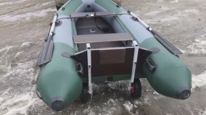 Съемные транцевые колеса на струбцинах