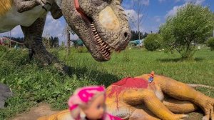 КАТЯ И МАКС ОКАЗАЛИСЬ НА ОСТРОВЕ С ДИНОЗАВРАМИ???? Веселая семейка смешные куклы Барби ДАРИНЕЛК