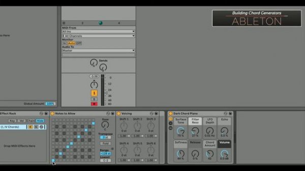 Ableton Chord Generator - Tutorial (Using Scale and Chord Devices)