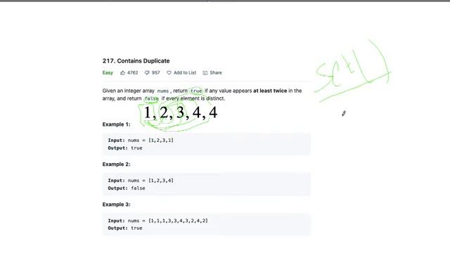 Contains Duplicate - Leetcode - Python смотреть онлайн