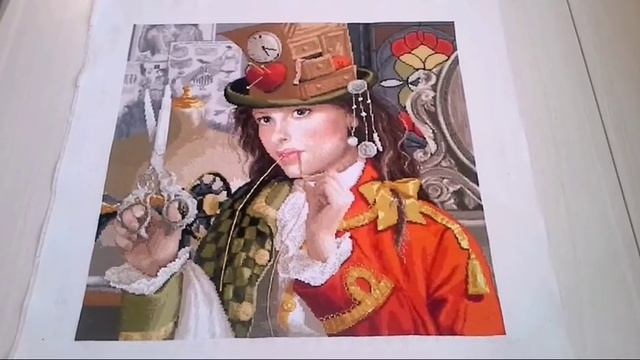 Вышивка крестиком .Золотое руно "Рукодельница". Отчёт #6.Готовая работа . смотреть онлайн