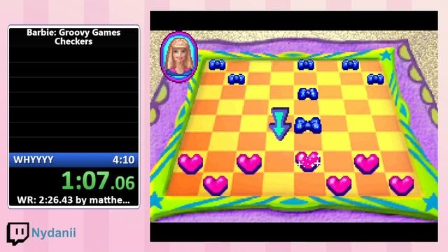 Barbie Groovy Games GBA Checkers PB смотреть онлайн