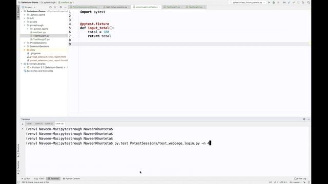 Part 5 - Create Global Pytest Fixture using Conftest.py file смотреть онлайн